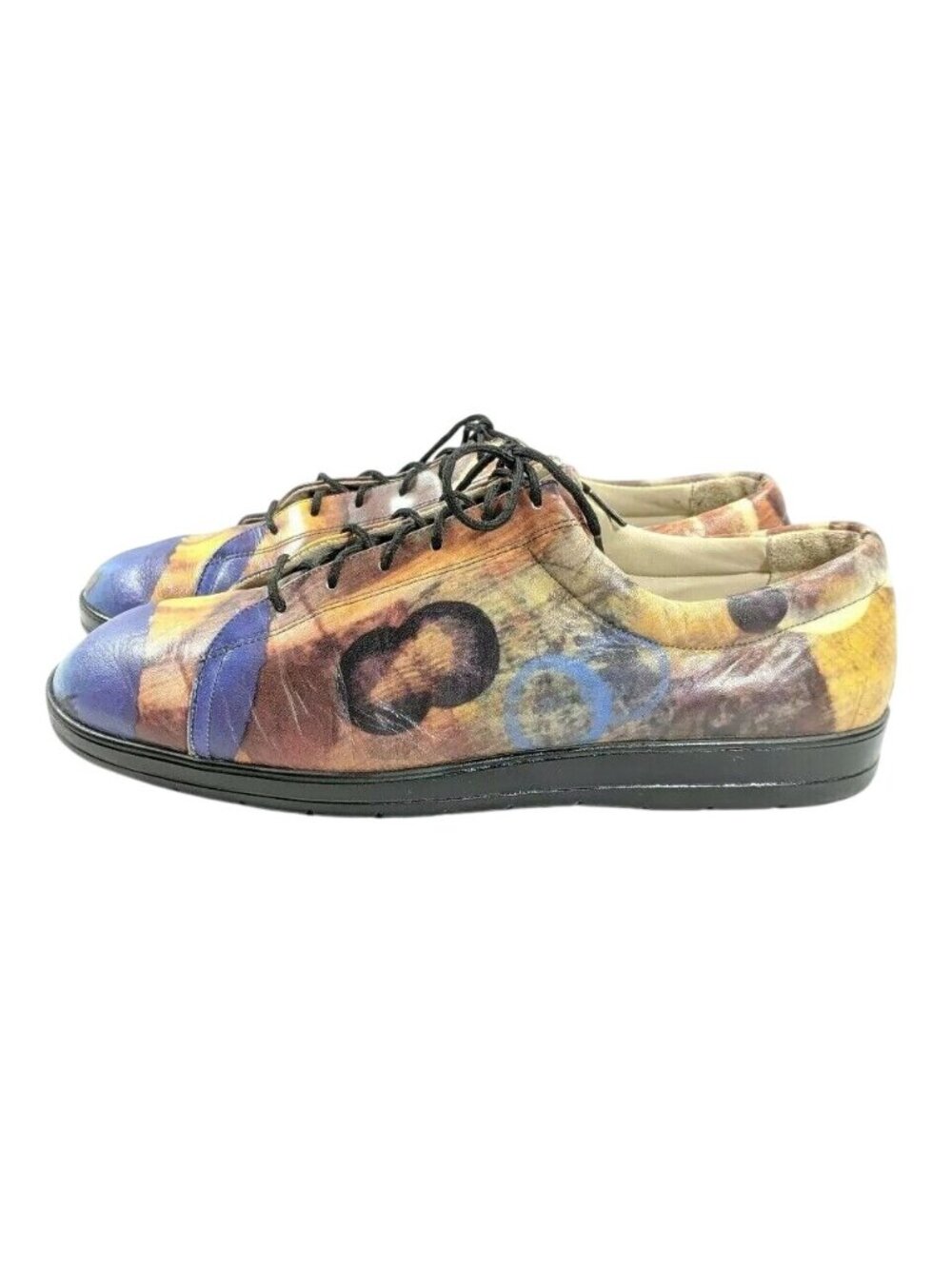 Icon Fashion Sneakers Unisex Women's 9.5 - Men's 7.5 Multicolor Leather - Picture 5 of 9